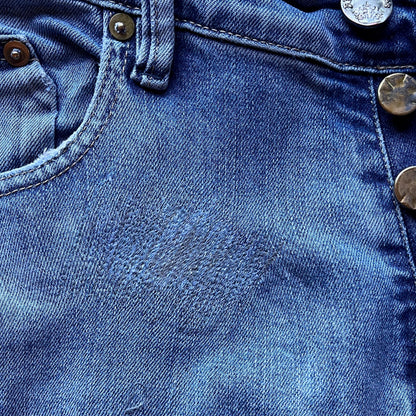 Hul/slid i denim